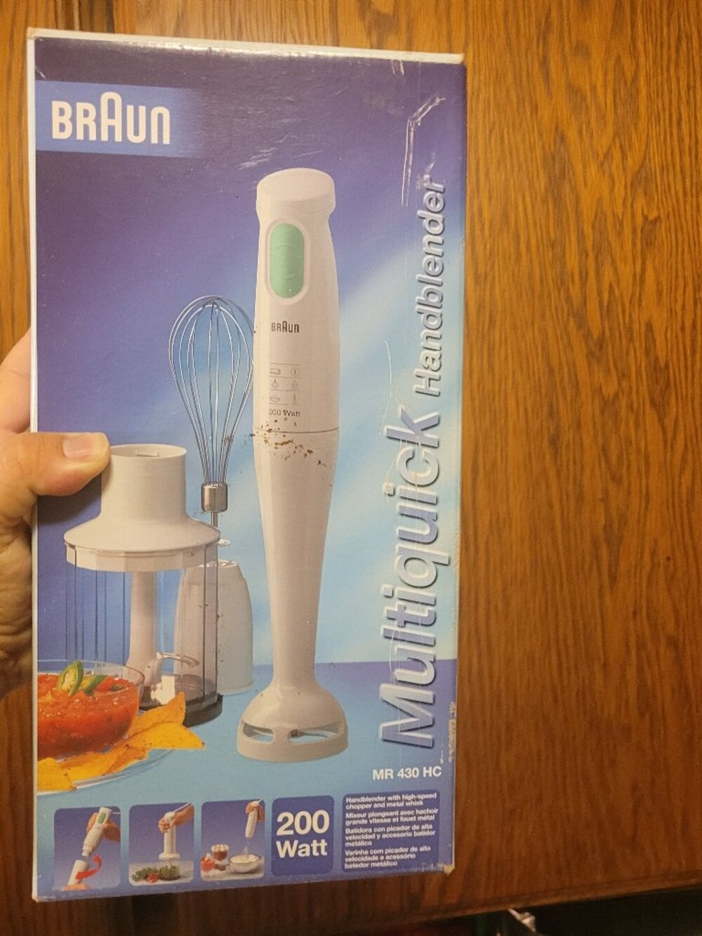 Brand-New In Box Braun Multiquick Hand Blender MR 430 HC 200 Watts